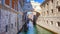 View of the Bridge of Sighs (Ponte dei Sospiri) and the Rio de Palazzo o de Canonica Canal from the Riva degli Schiavoni in Venice