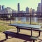 View of Brisbane and Story Bridge from Willson\'s lookout