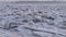 view of the broken ice floes on the Vistula river