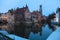 The view of Bruges from the Rozenhoedkaai