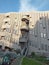 View of the brutalist 1960s roger stevens building at the university of leeds