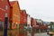 View of Bryggen old colorful historic houses Bergen Norway