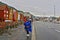 View of Bryggen street with colorful historic houses Norway