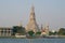 View of the Buddhist temple of Wat Arun. Bangkok Thailand