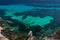 View of the Bue Marino beach in Favignana