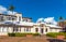 View of the building in the city center, Cairns, Australia. Copy space for text