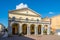 View at the building of Congress Palace in Cecina - Italy