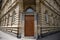 View on a building and the historical entrance and door in mainz germany