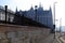 The view of the building of Hungarian Parliament in backlight.