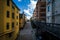 View of buildings along Bellmansgatan from an elevated walkway i