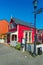 View of buildings on a historic south street, Nelson, New Zealand