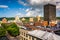 View of buildings from a parking garage in Asheville, North Carolina.