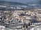 View of buildings in the winter,