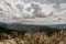 View from Bukowe Berdo in the Bieszczady Mountains in Poland