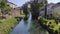 View of Buranelli river in Treviso