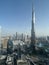 View of Burj Khalifa from Address Sky Views Observatory in Dubai, UAE
