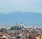 View of Bursa city in Turkey during day time with Emir Sultan Mo