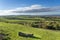 View from Burton Dassett Hills on a bright autumnal day