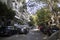 View of a busy street in the Zamalek district of downtown Cairo in Cairo