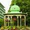 View of Byparken in city Bergen on July 25, 2014 in Norway