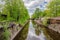 View of the Bypass channel from the Penkovy Bridge, Kronstadt, Russia