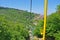 The view from the cable car to the island of Elba