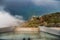 View from Cabo Girao, Madeira from the highest cliff of Europe towards Funchal .