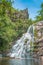 View of Cachoeira da Mata waterfall at the CapÃ£o Forro