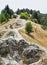 View from the Cachtice castle to the country, Slovakia