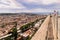 View of Cagliari from San Pancrazio tower, Italy.