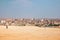 View of Cairo from the Egyptian pyramids