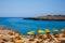 View of Cala Croce beach, Lampedusa