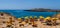 View of Cala Croce beach, Lampedusa