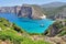 View of Cala Domestica beach, Sardinia, Italy