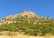 View of Calatrava la Nueva Castle, province of Ciudad Real, Castilla la Mancha, Spain