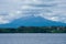 View of Calbuco Volcano and Llanquihue Lake