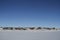 View of Cambridge Bay, Nunavut during a sunny winter day