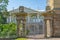 View of the Cameron Gallery through the Lady-in-Waiting Gate in Catherine Park