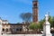 View of campanile di San Domenico Mantua city