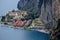View on Campione del Garda town and Garga Lake from Terrazza del Brivido viewpoint