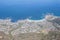 View of Camps Bay, Cape Town facing the Atlantic Ocean, from top