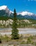 View on Canadian Rockies Mountains