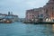 View of Canal Grande with the Ponte degli Scalzi in the background, in Venice, Italy