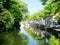 View on the canal in Hoorn in Holland, the Netherlands