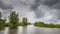 View in canal and Lake shore with reeds