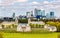 View of Canary Wharf from Greenwich - London