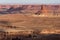 View from Candlestick Tower Overlook, Island in the Sky district of Canyon Lands National Park Utah.