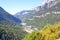 View of Canfranc station and the valley