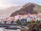 View of Canical, a town in the Madeira island, Portugal, at sunset