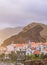 View of Canical, a town in the Madeira island, Portugal, at sunset